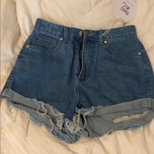 Princess Polly high waisted shorts